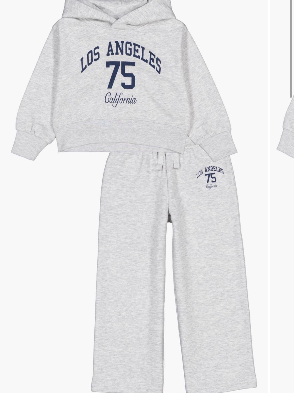 Joe's Jeans Light Grey Kids 'Los Angeles 75' Sweatpants Set